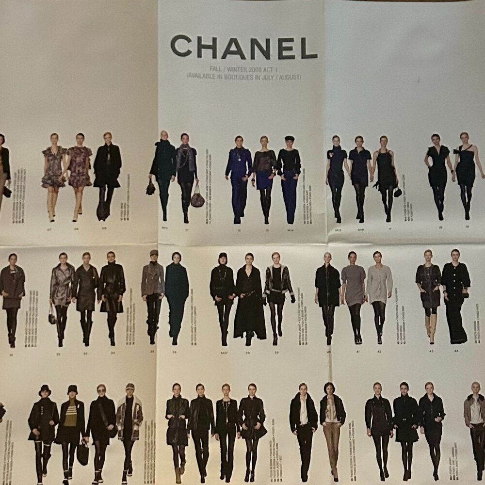 Chanel Lot of 2 Rare Posters- 2008 Act.1and Act.2 Internal Use Only